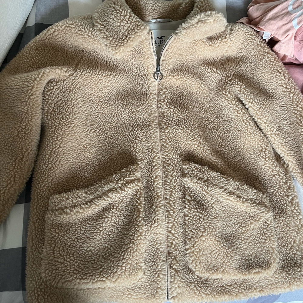 Hollister teddy jacket!